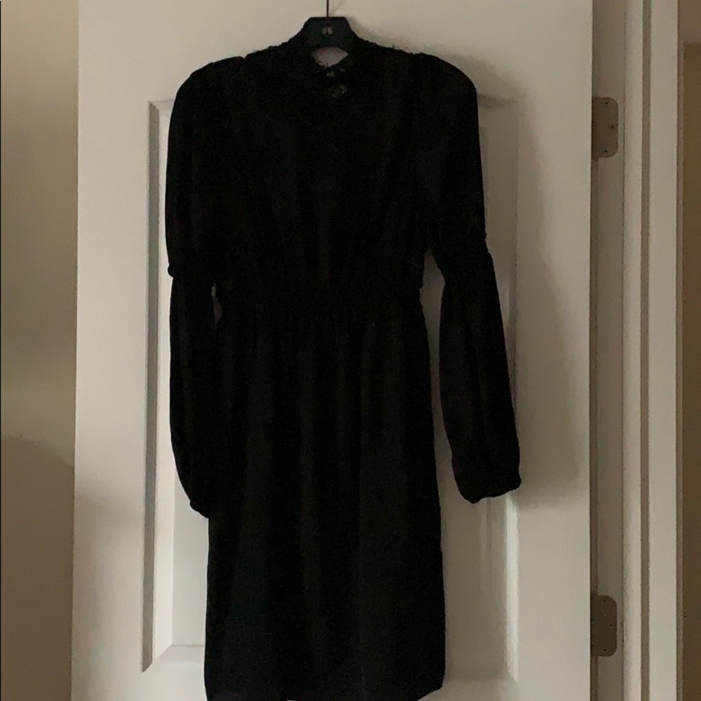 Black peasant dress